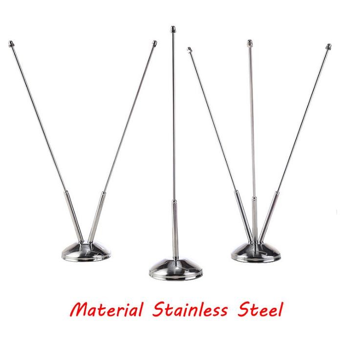 

Flagers - V - Stand Tiang 1/2/3 Bendera Meja - Stainless Steel Flag Pole