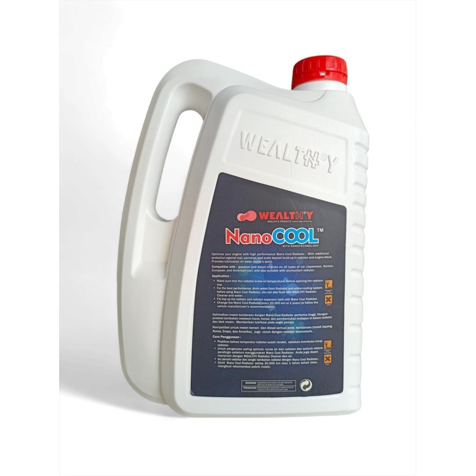 Air Radiator Coolant Wealthy Hybrid Hoat Merah 5 Liter