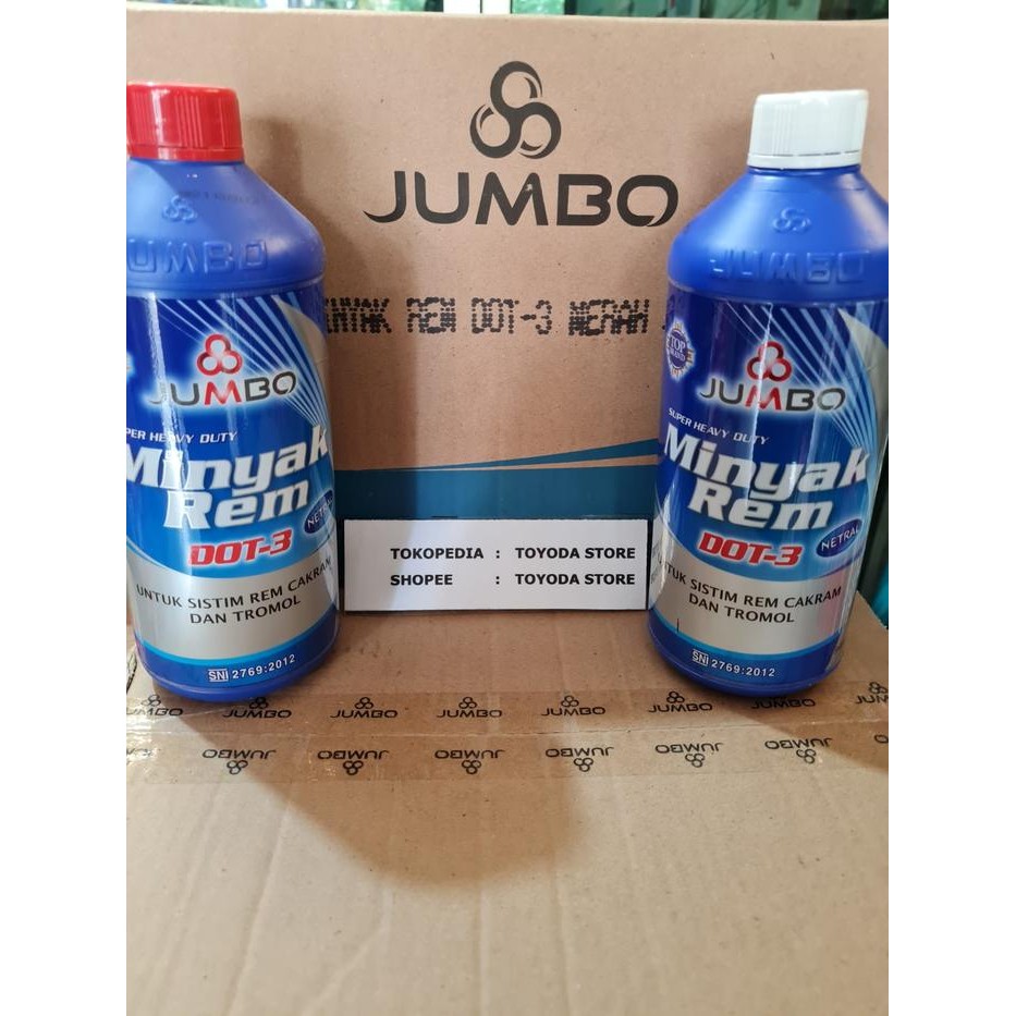 minyak rem Jumbo 1 liter / Jumbo Brake Fluid Dot 3 / minyak rem dot 3