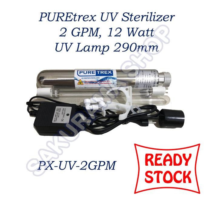 Puretrex Uv Sterilizer 2 Gpm Ro Uv Sterilizer Lampu Uv Sterilizer