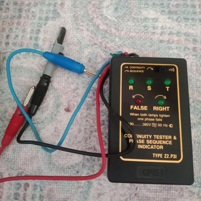 Phase Sequence Indicator Checker Dan Continuity Tester Gae