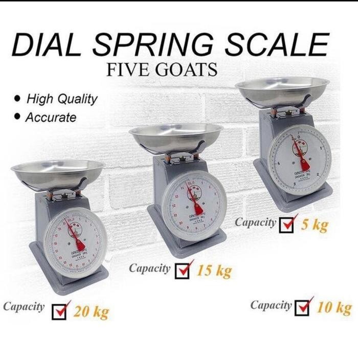 New` TIMBANGAN DUDUK SAYUR BUAH TIMBANGAN DAGANG 5KG 10KG 15KG - FIVE GOATS