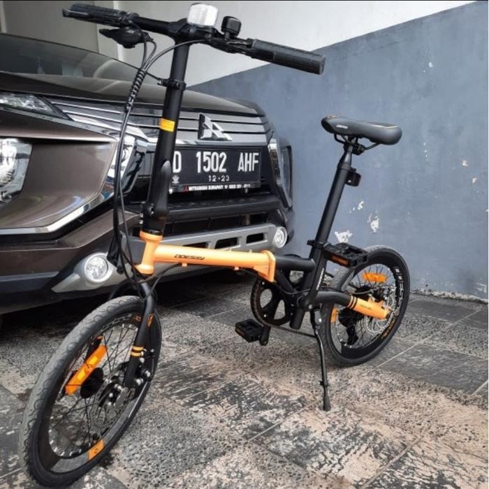 Sepeda Lipat 16 Inch Odessy Roxas 8.0 Chromoly 8 Speed Rem Cakram