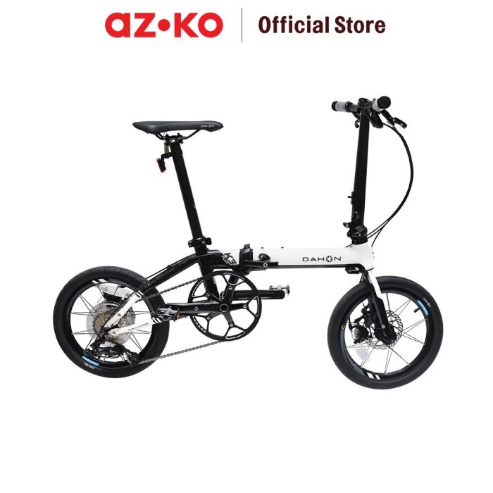 Terlaris Azko Dahon Sepeda Lipat K3 Plus 16 Inci - Putih/Hitam Ongkir Termurah