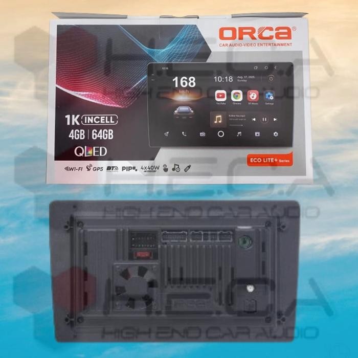 Terlaris Orca Eco Lite+ Series 4/64 Gb 9" Inch Android Lite Plus Adr-9988 Head Unit Tape Tv Mobil