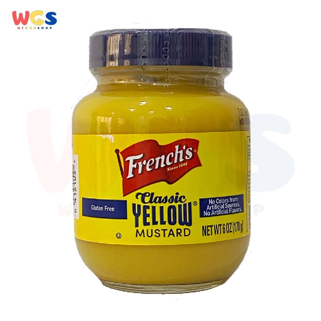 

READYY! French's Frenchs Classic Yellow Mustard Gluten Free Jar 6oz 170g