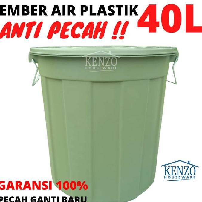 Ember 40 Liter Tutup Ember Air Warna Kamar Mandi Ember Plastik Kuat