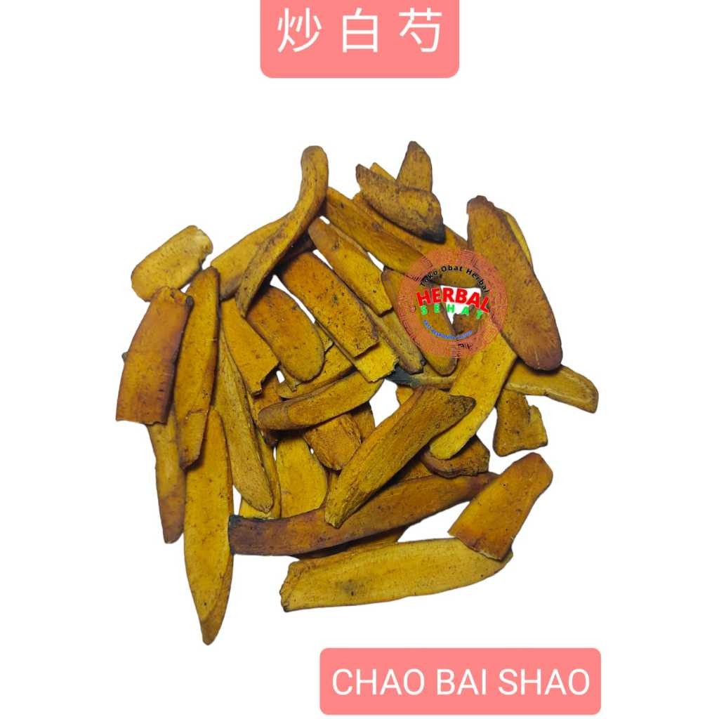 

Chao Bai Shao Yao 300gram Fried Peony Root Radix Paeonia Lactiflora [PREMIUM]