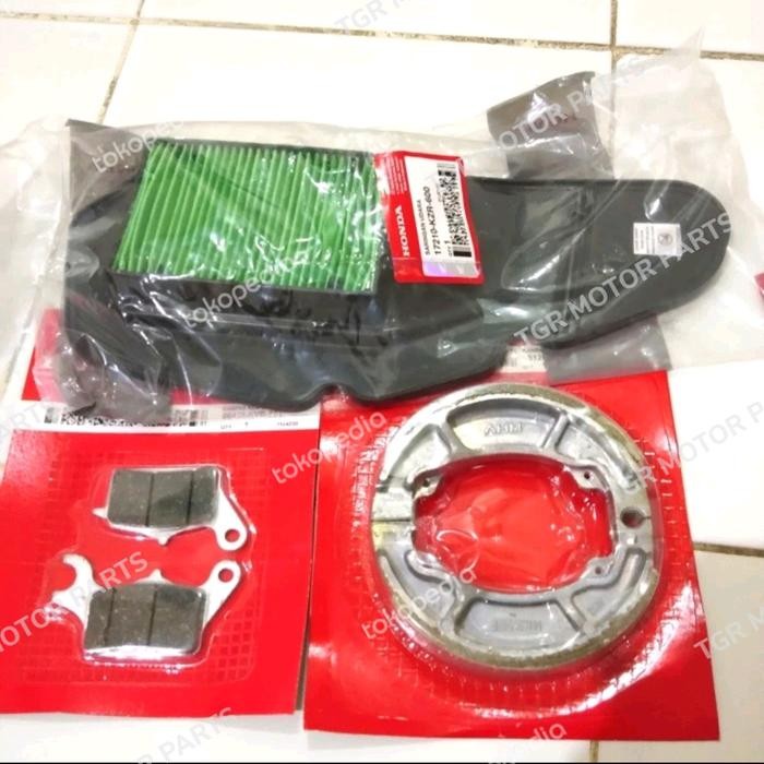 QUALITY KAMPAS REM DEPAN BELAKANG PLUS FILTER UDARA VARIO 125 150 2013 2017