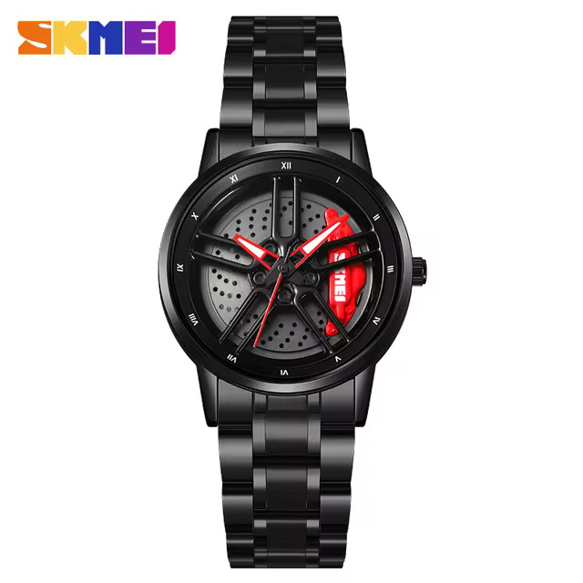 Jam Tangan Analog Pria Elegan Elegant Men's Analog Watch Warna Hitam Model E