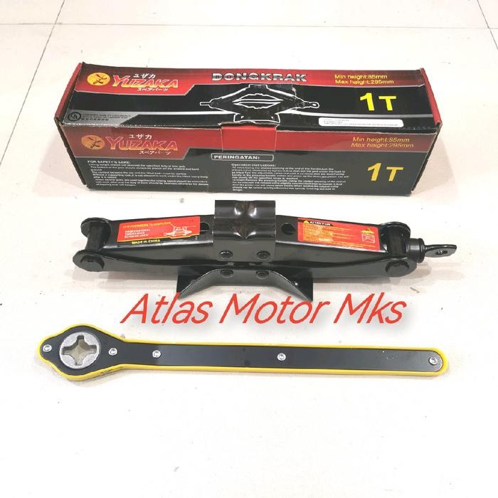 PREMIUM [1PC] DONGKRAK JEMBATAN KAPASITAS 1TON + KUNCI OTOMATIS - YUZAKA
