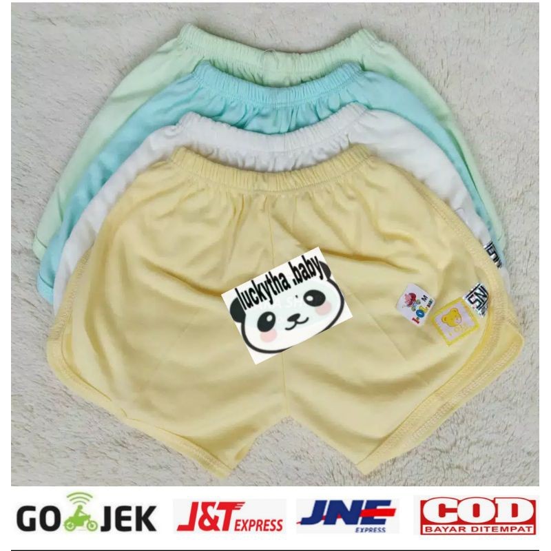 Promo 3Pcs_Iol Celana Pendek Baby Polos S.M.Lxl/ Celana Pendek Iol