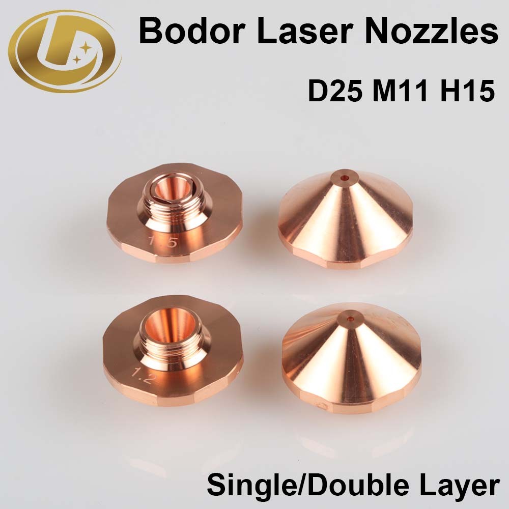 Bodor Nosel Laser Kecil Lapisan Tunggal/Ganda D25mm H15 Kaliber 1.0-5.0Mm untuk Kepala Pemotongan La