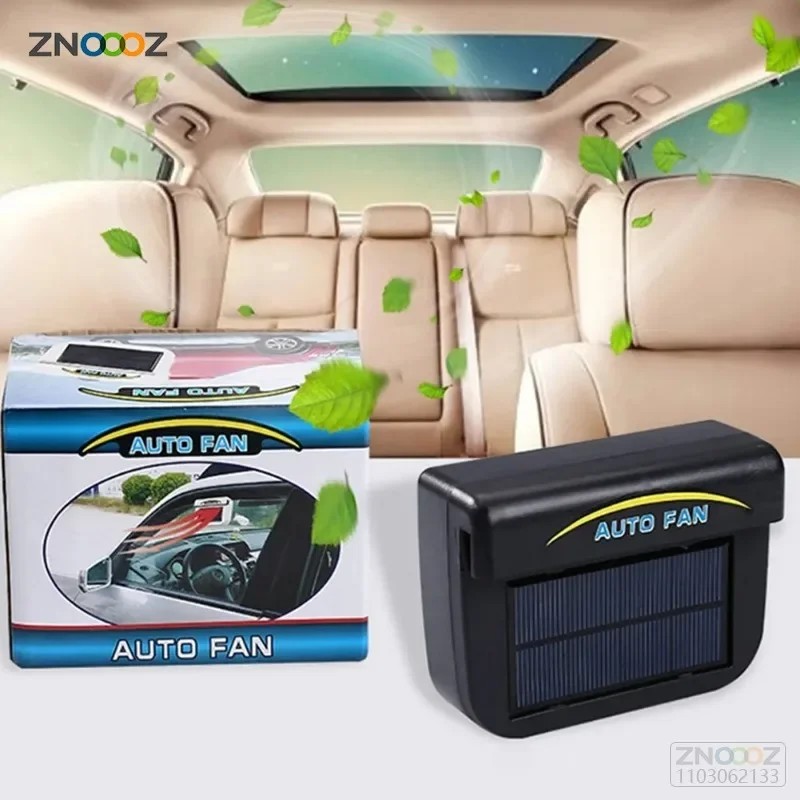 Baru 0.8W Kipas Knalpot Ventilasi Udara Bertenaga Surya Kipas Ventilasi Pendingin Otomatis Mobil Kip