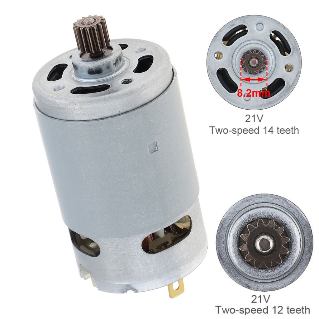 RS550 21V 12/14 Gigi DC Motor Gear Motor Mikro 29800RPM Motor Gergaji Listrik Gear Box Torsi Tinggi 