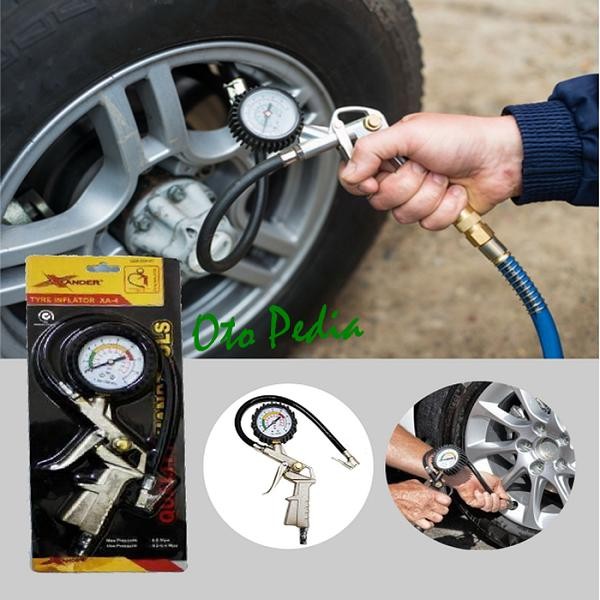 Kepala Kompresor Pompa Angin Dengan Pengukur Tekanan