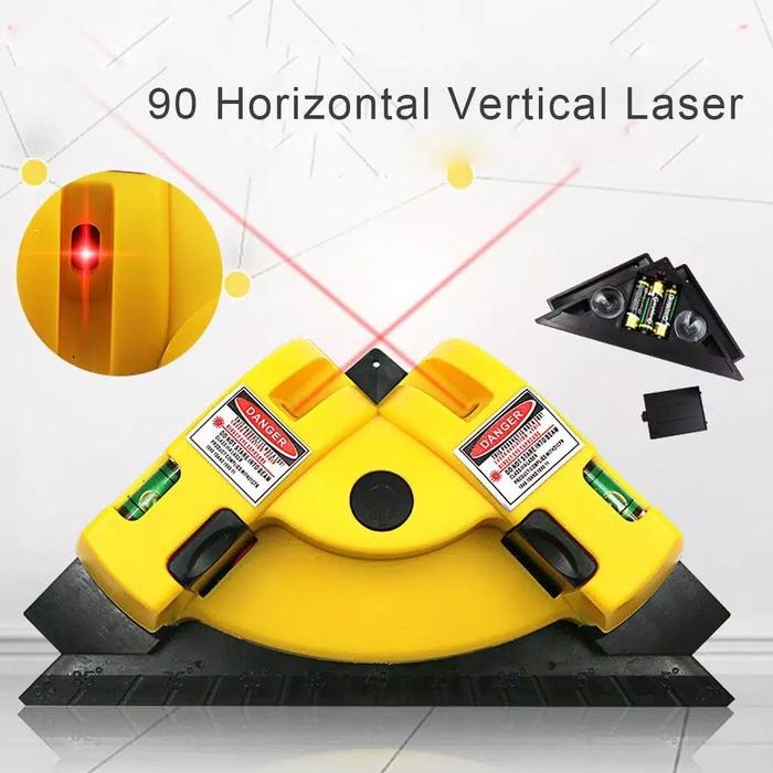 Laser Level Alat Ukur Siku / Laser Sudut Vertikal Horizontal.