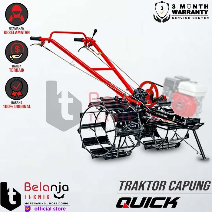 Terbaru Quick Traktor Bajak Sawah Capung Metal Tanpa Mesin Penggerak