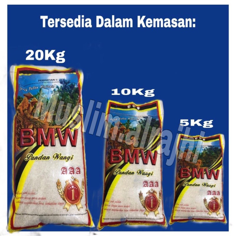 

SANS Beras BMW AAA Premium 100% Asli 10kg Dan 20kg