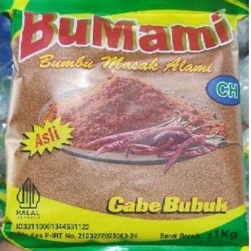 

SANS 1 Kg SP4 Halus, BUMami Cabe Bubuk (Kemasan Hijau)