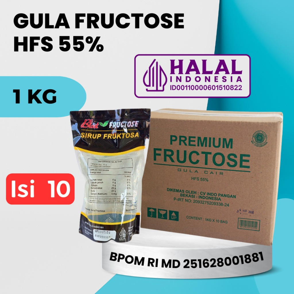 

SANS GULA SINGKONG CAIR 1 DUS - Premium Fructose Kemasan 10 KG - BLAST