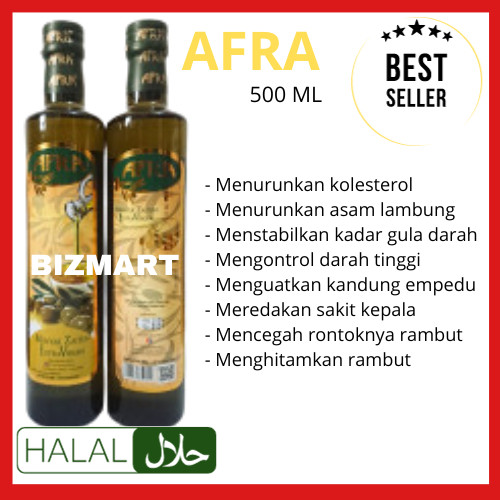 

SANS Minyak Zaitun AFRA 500 ml Asli Extra Virgin Zaitun