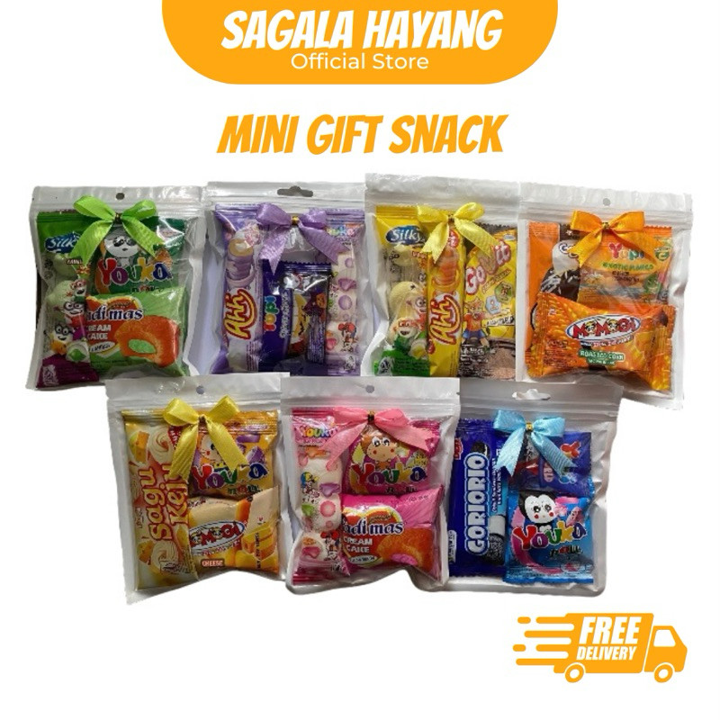 

TANPA MINIMAL ORDER ( BELI 20 GRATIS 1 BERLAKU KELIPATAN ) MINI GIFT SNACK ISI 3 TEMA WARNA TANPA