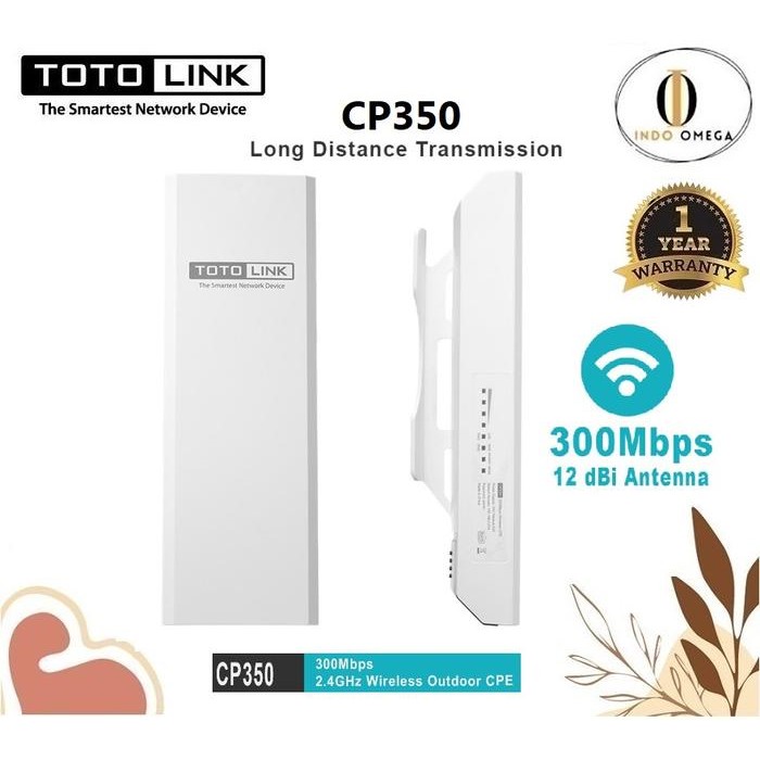TOTOLINK CP350 300Mbps 2.4GHz Wireless Outdoor CPE CP350