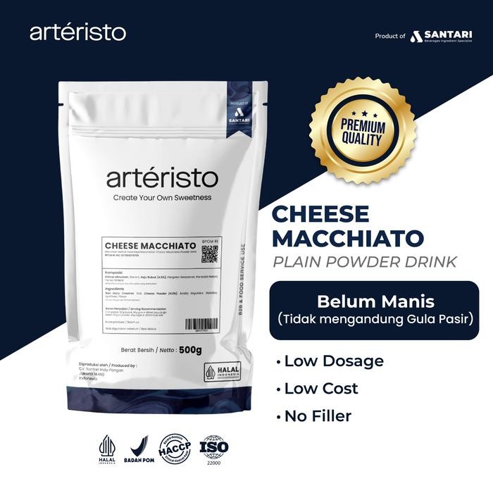 

Sahhara_Store1 ARTERISTO CHEESE MACCHIATO PREMIUM TOPPING POWDER DRINK - NO SUGAR