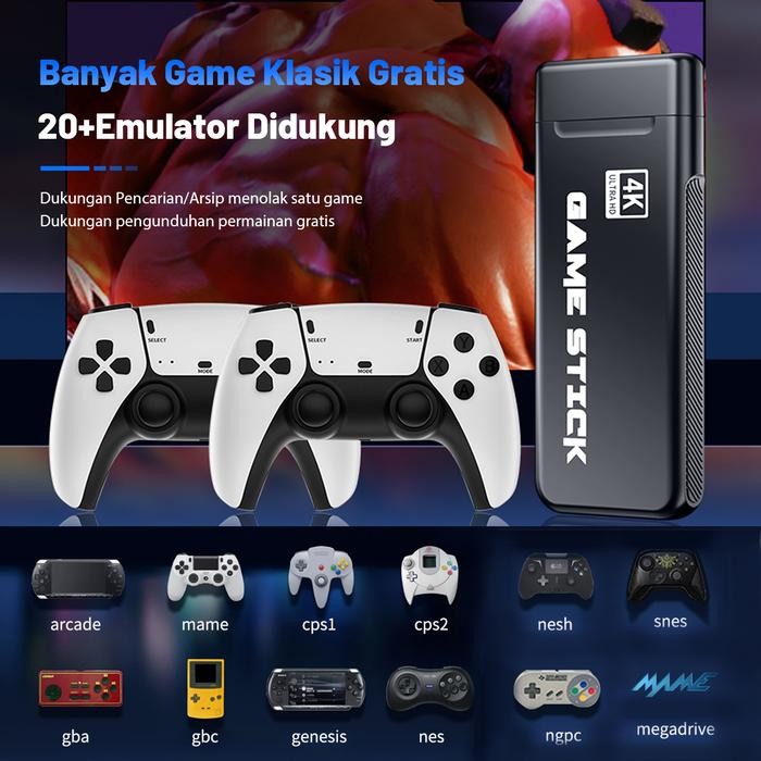 Game Stick M8Pro 4K Game Console Wireless Gamepad Retro Video Game