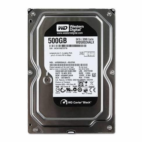 Hardisk Wd Caviar Black 500Gb