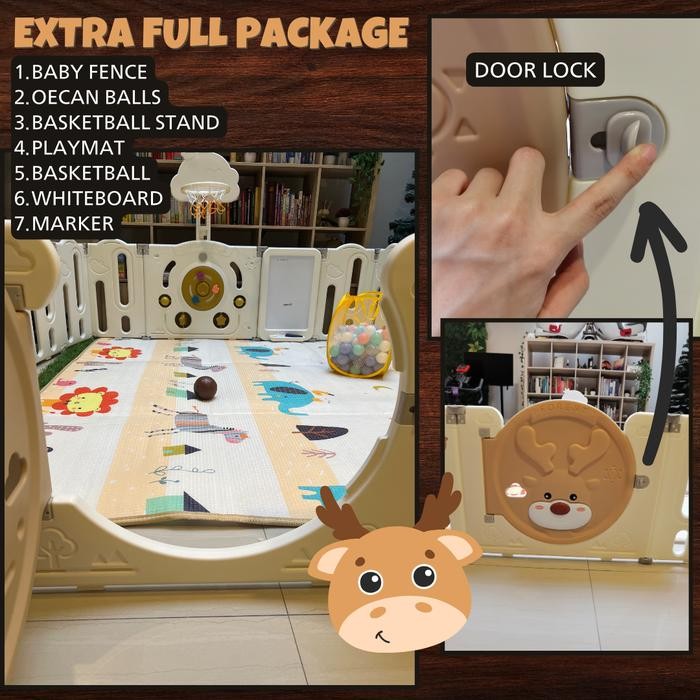 Tromso Pagar Bayi Lipat/Keamanan Anak/ Children Safety Fence Foldable