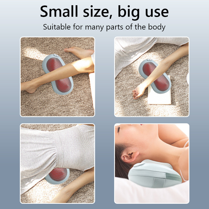 Electric Massage Pillow Neck Cervical Massager Shoulder Neck Back Waist Massager Cushion Kneading