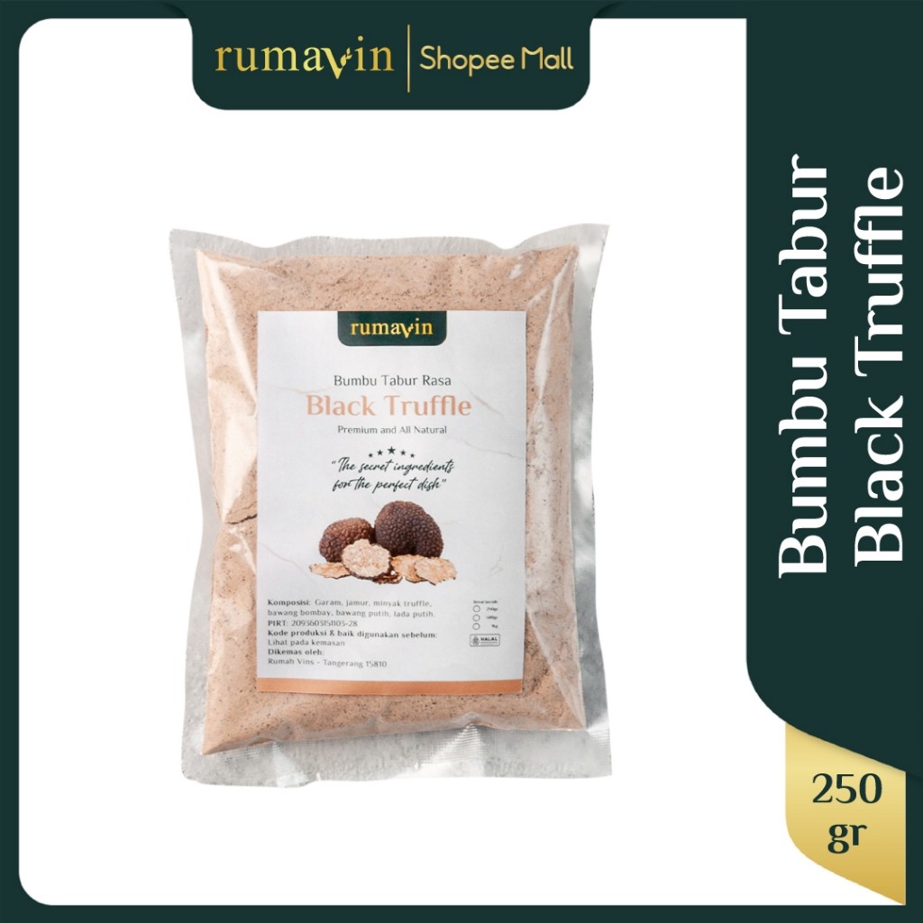 

Rumavin - Premium Bumbu Tabur Black Truffle Halal