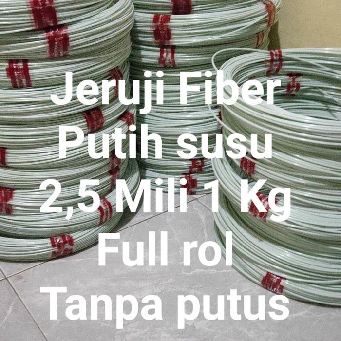 Ruji fiber Jeruji Fiber 2,5mm Putih susu Ruji untuk kandang burung merpati dll.