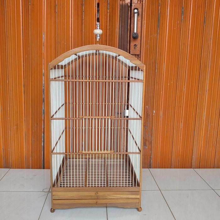 kandang burung Cucak rowo kayu jati/jeruji viber/kandang burung soloan