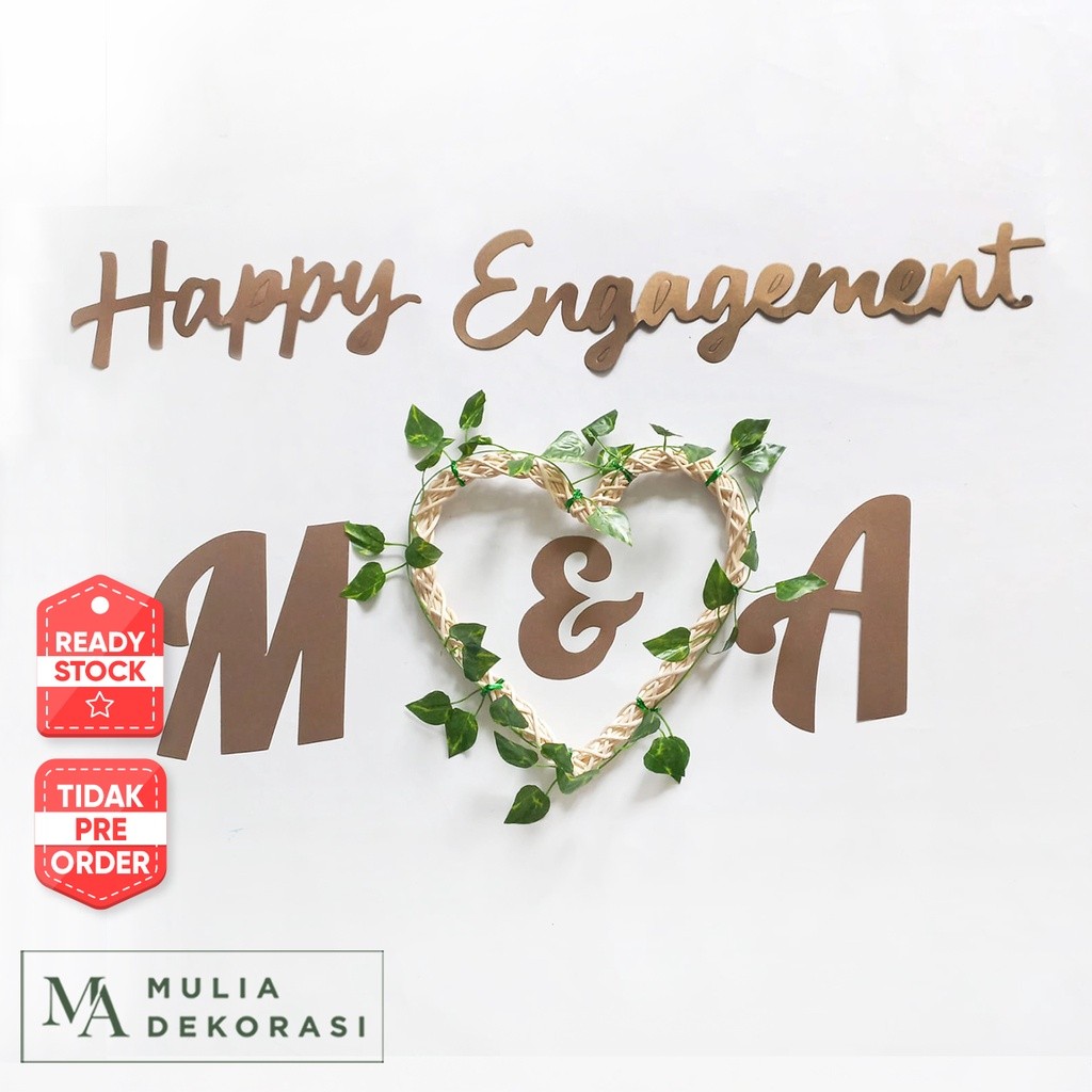 ID RING ROTAN HATI LENGKAP DEKORASI BACKDROP