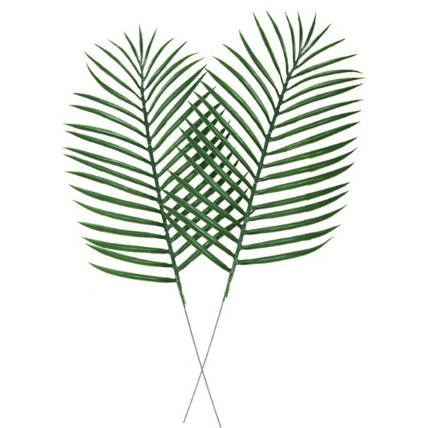 ID DAUN PALEM KELAPA PALSU ARTIFICIAL PAKIS PLASTIK DEKORASI HIJANG