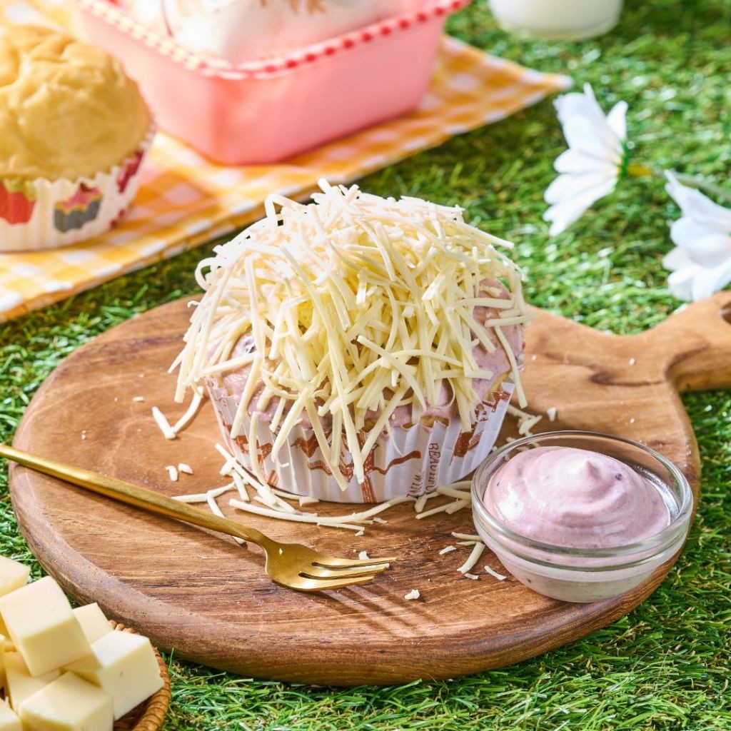 

Cheese Bread Kaluna Cakes - Roti Keju isi Cream Cheese