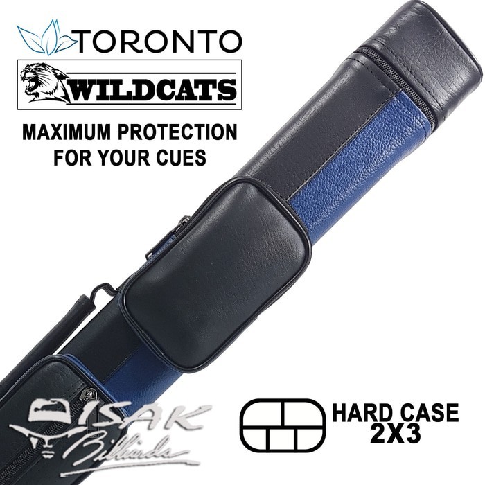 Toronto Wildcats 2x3 Case 329 - Tas Stick Cue Billiard Biliar 2B3S