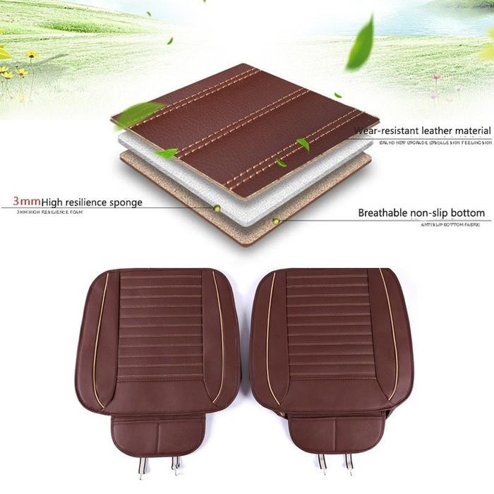 [Vinnatsu]Breathable Universal Linen Bantalan Jok Mobil Alas Pelapis Jok Kursi Mobil Alas Kursi