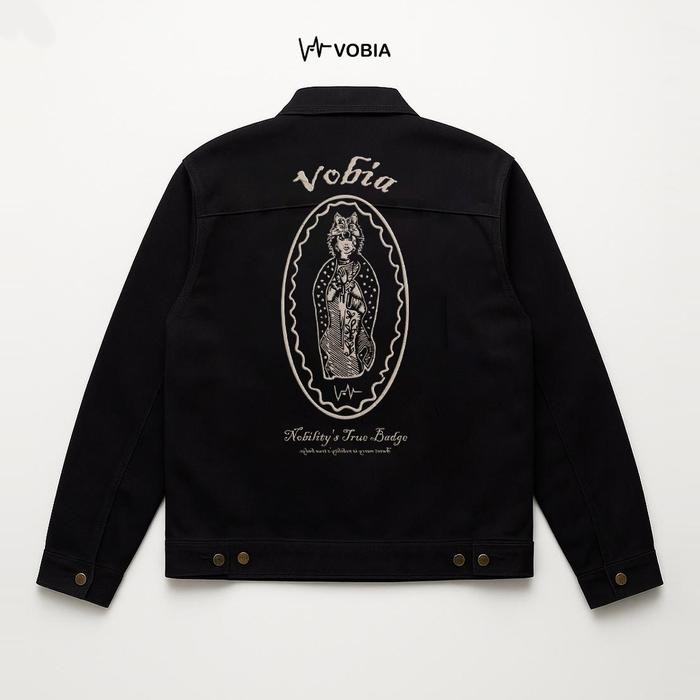 Vobia Work Jacket Boxy Canvas - Aztec Black