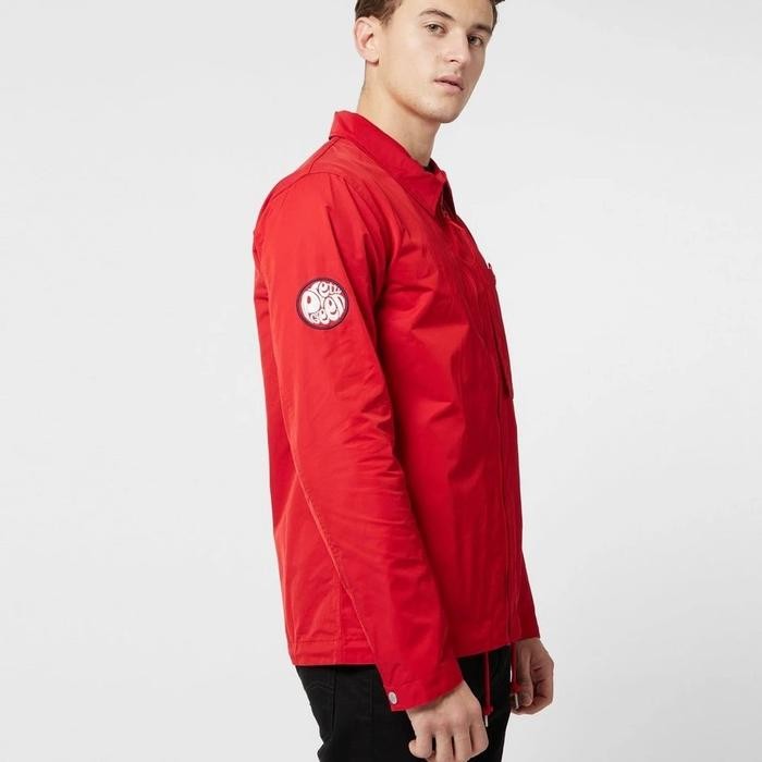 Pretty Green Sorona Overshirt Jacket Red