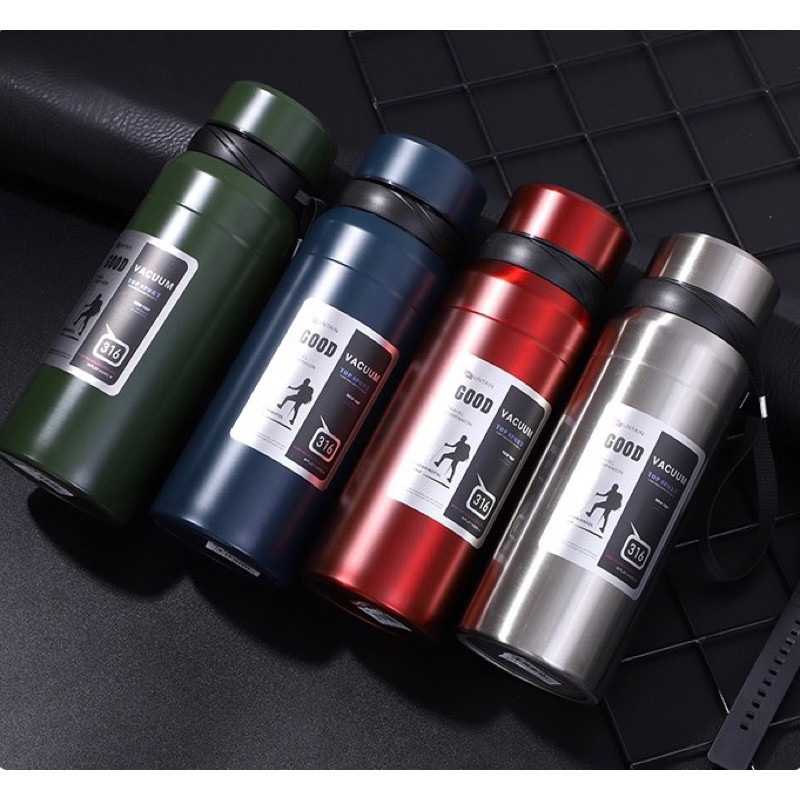 Termos Air Panas 1 Liter Panas Termos Stainless 316 Vacuum / Termos Gunung Air Panas / Termos