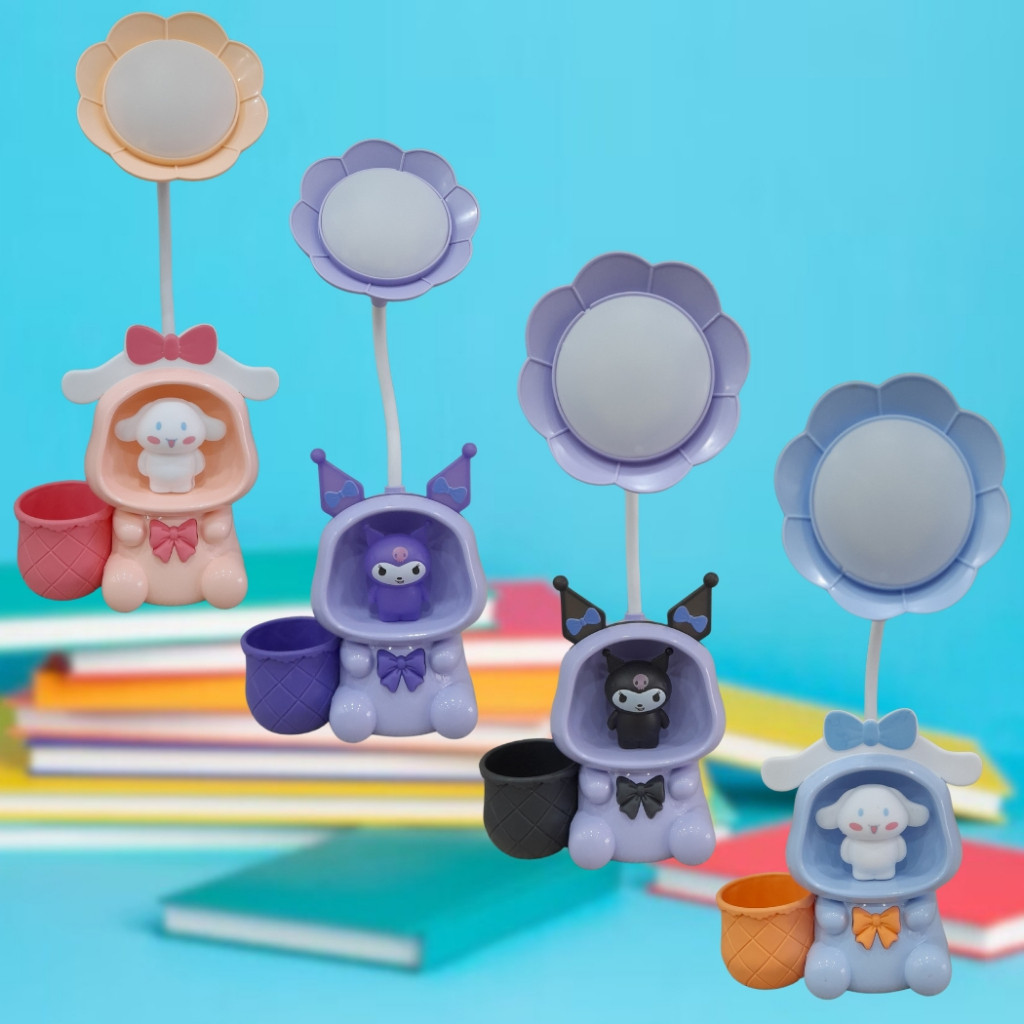 

LAMPU MINI MEJA BELAJAR 3 in 1 + SERUTAN PENSIL + LAMPU TIDUR KARAKTER KUROMI CINNAMONROLL