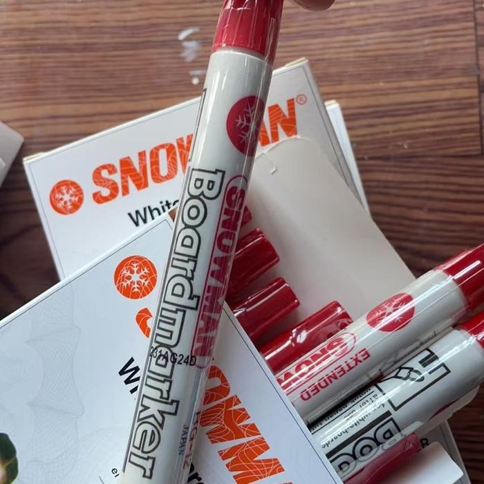 

Spidol Snowman Whiteboard Bg12 Warna Merah Isi 12 Pcs