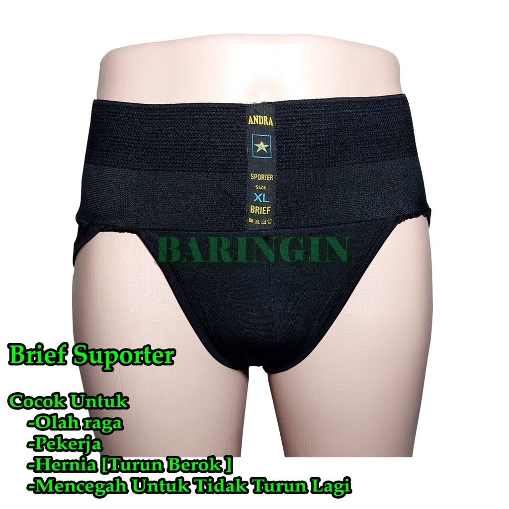 ARE Brief Supporter Celana Dalam Turun Berok-Cd Untuk Hernia-Cd Olahraga-Celana Dalam Pria Dewasa