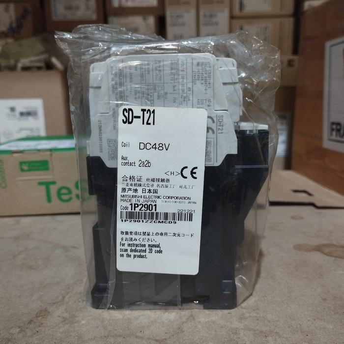 KONTAKTOR MITSUBISHI SD-T21/SDT21 32A 48VDC/48V DC/DC48V