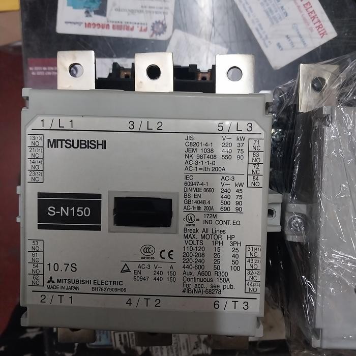 KONTAKTOR CONTACTOR MITSUBISHI S-N150 SN150 SN-150