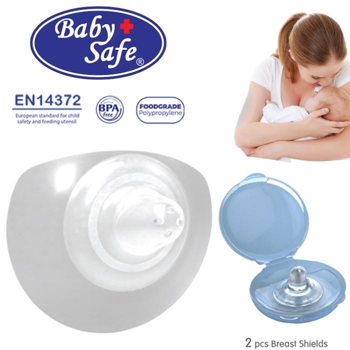 Silicone Nipple Shield / Sambungan Asi / Pelindung Puting Baby Safe 2Pcs Bayi